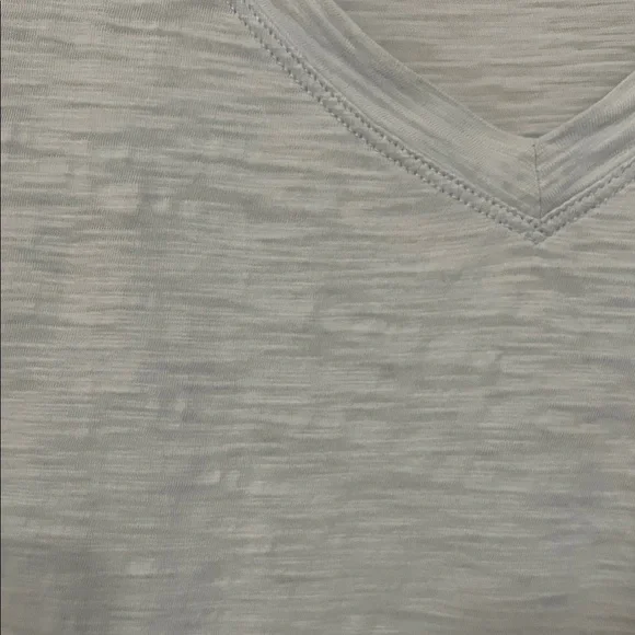 CAbi Pale Blue Slub V-Neck Pocket Tee - Picture 2 of 3